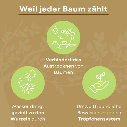 Treebag Bewässerungsring 75L Braun zur Baumbewässerung