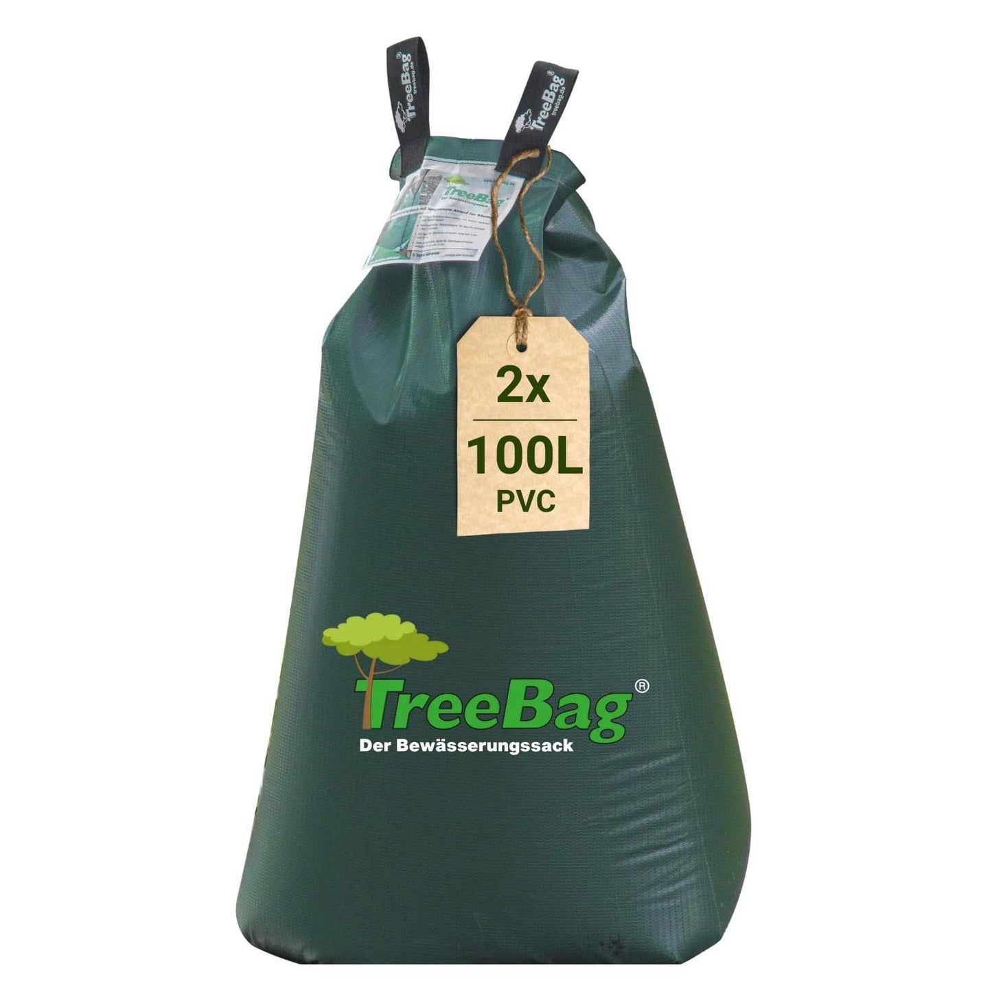 Treebag PVC XL Bewässerungssack 100L Grün zur Baumbewässerung Produktbild 2 Stück