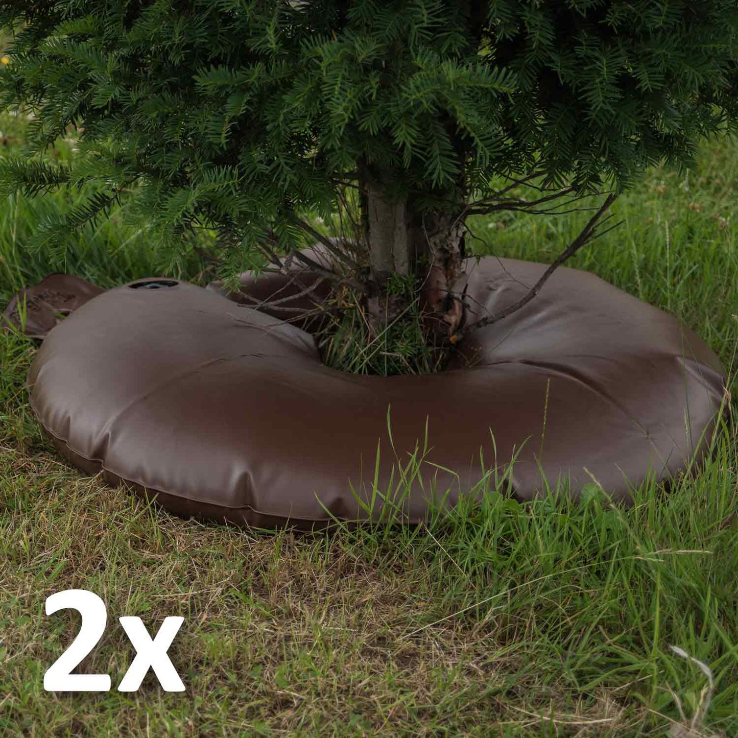 TreeBag Bewässerungsring für Bäume braun 2 Stück