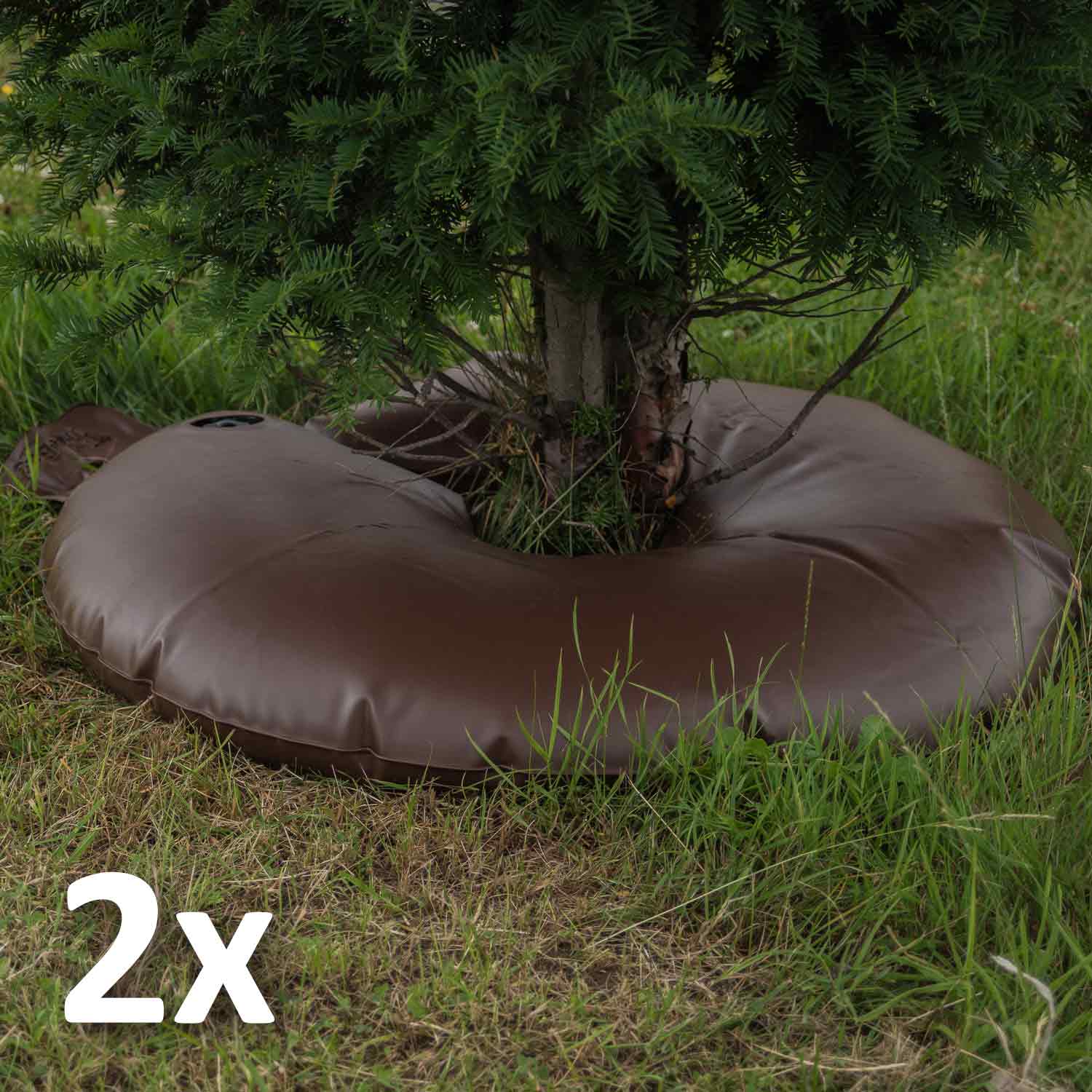 TreeBag Bewässerungsring für Bäume braun 2 Stück