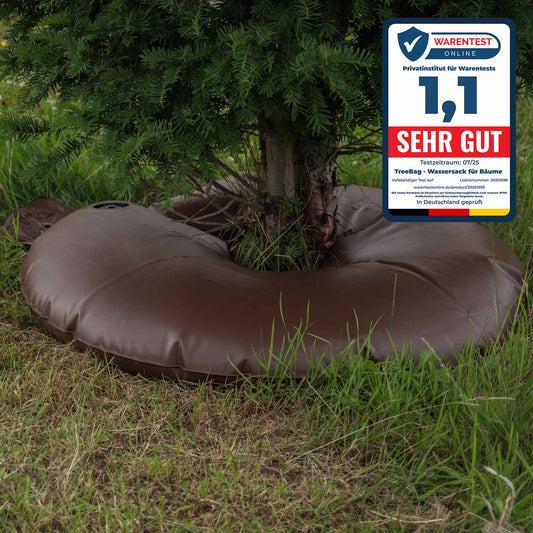 TreeBag Bewässerungsring für Bäume braun