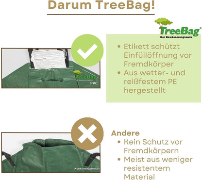Treebag PE Bewässerungssack Grün