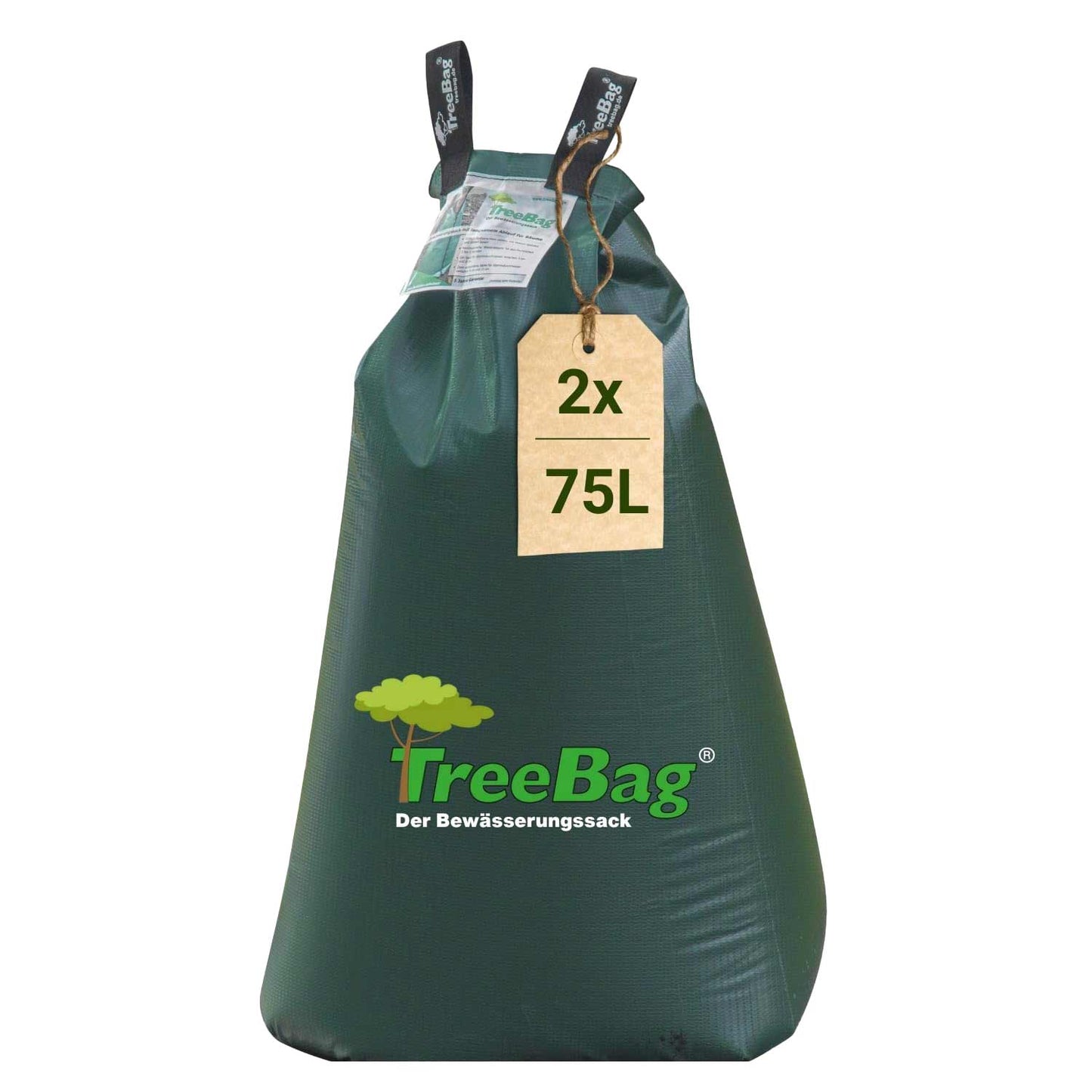 Treebag PVC Bewässerungssack 75L Grün zur Baumbewässerung Produktbild 2 Stück
